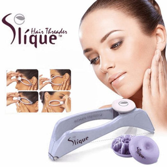 Slique Eyebrow Face and Body Hair Threading Removal Epilator System Kit