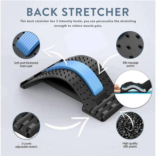 Adjustable Lumbar Back Pain Relief Stretcher
